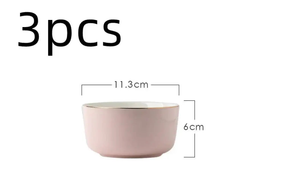 Luxury Pink and Gold Script Ceramic Couple Dinnerware Set