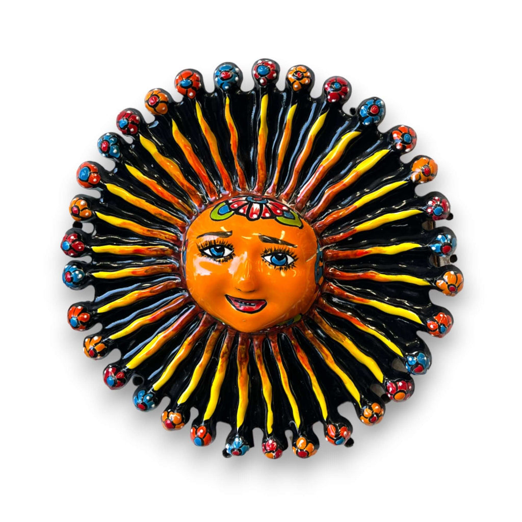 Mini Talavera Sun Wall Art | Handmade Mexican Decor
