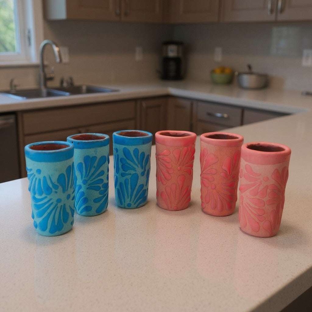 Pink Talavera Shot Glass | Handmade Ceramic Favor