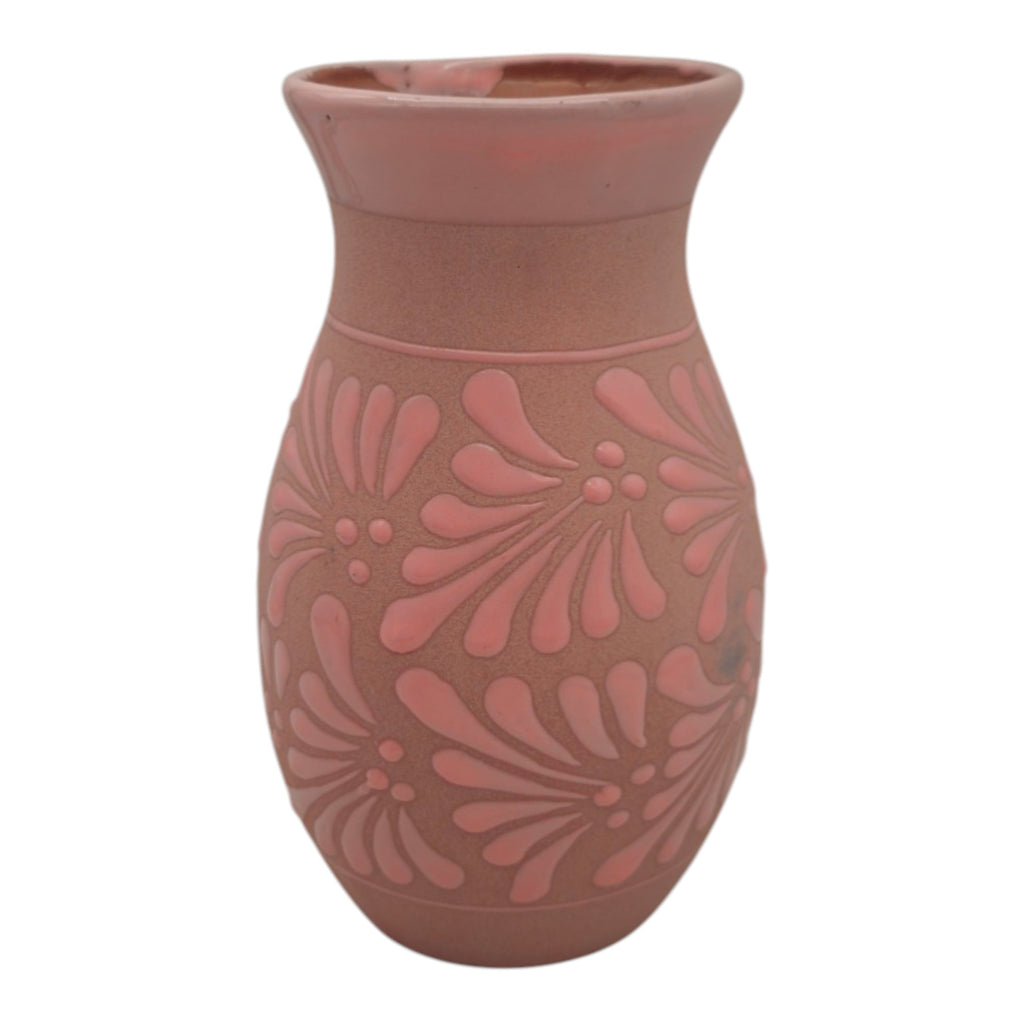Pink Talavera Vase | Handmade Floral Pottery