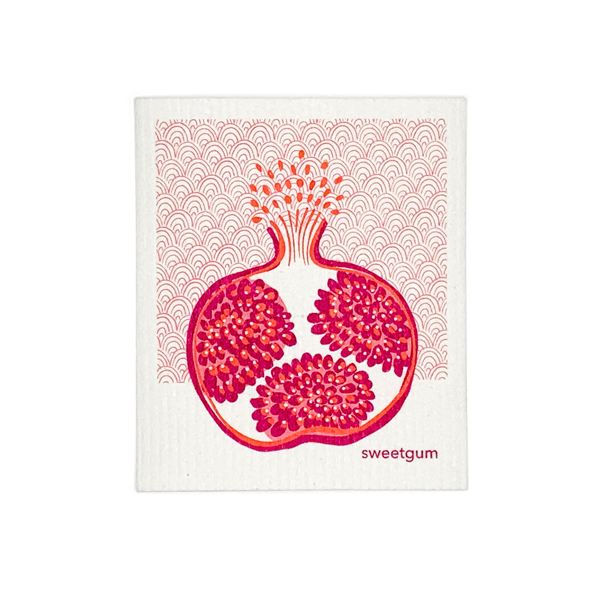 Pomegranate Swedish Dishcloth