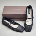 FRANCO SARTO L-Tinsley Mary Jane Women's Flat SZ M 7 Black