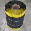 WEARWELL Diamond Plate Spongecote Beveled Floor Mat 9/16"x2'x30' Black/yellow 415.916X2CUTBYL