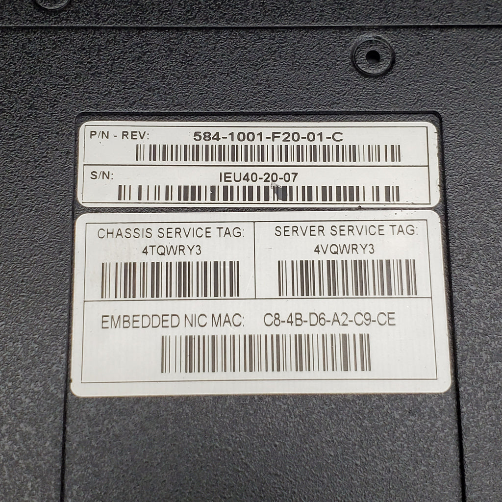 DELL Trackwell Systems Integrated Server Single Slot Mini Chassis T-XR4000