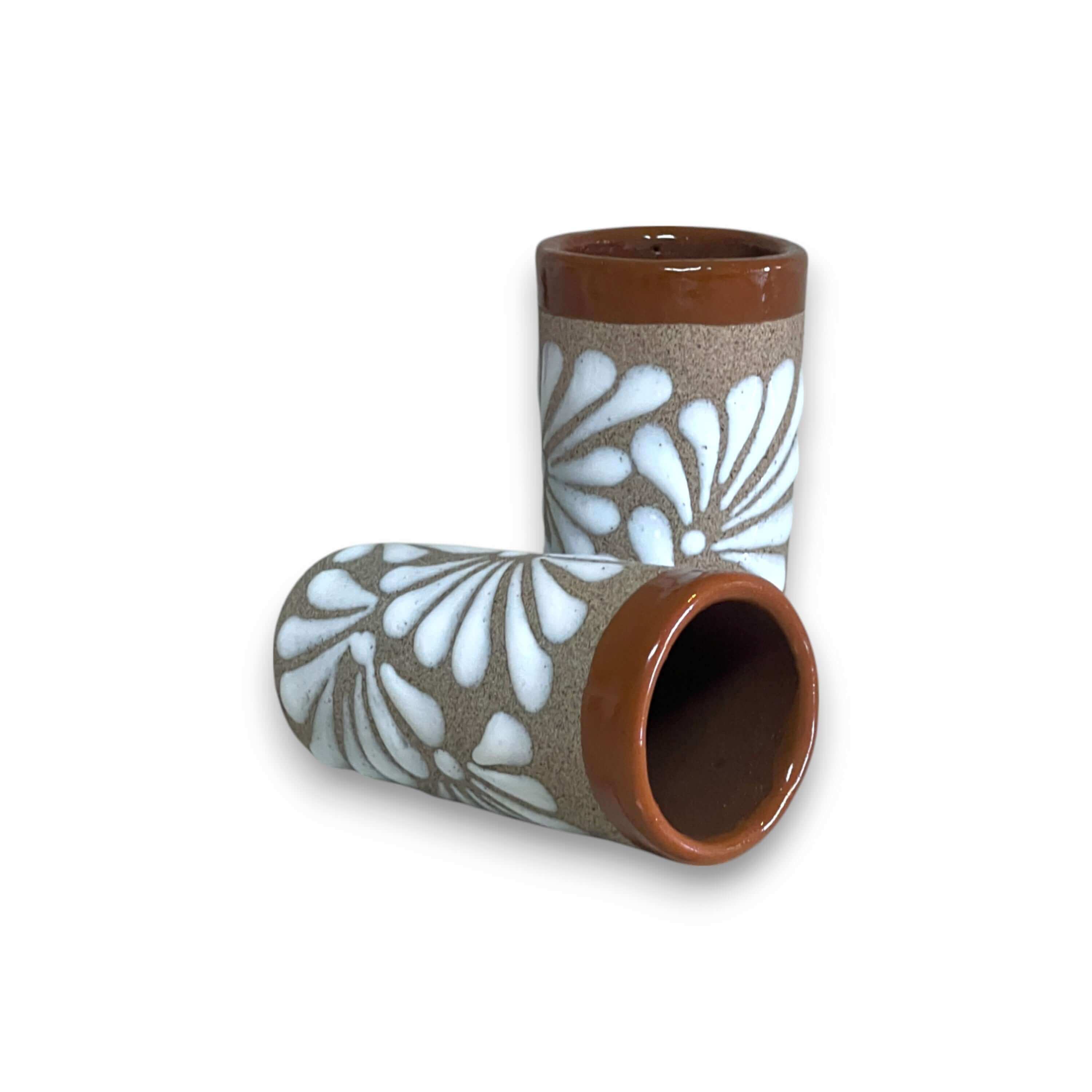 Rustic Talavera Shot Glass | Handmade Mexican Ceramic Drinkware