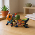 Set of 2 Colorful Talavera Crickets | Mexican Ceramic Art