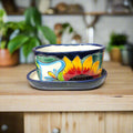 Small Talavera Flower Pot | Colorful Hand-Painted Mexican Planter