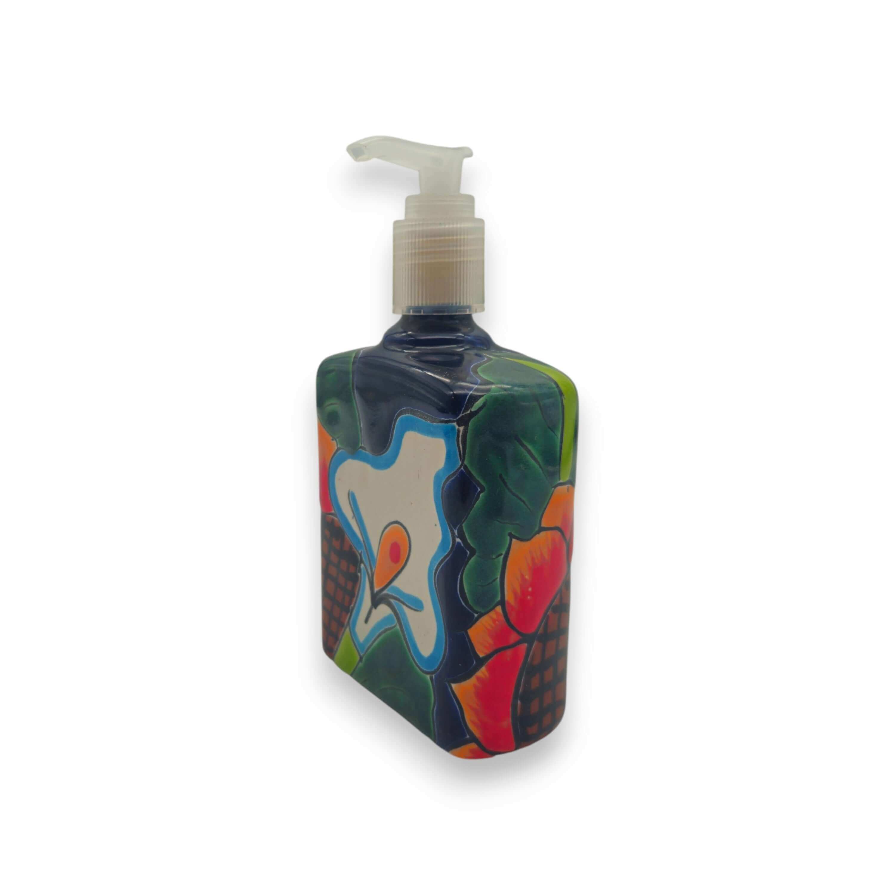 Sunflower Talavera Soap Pump | Handmade Ceramic Dispenser