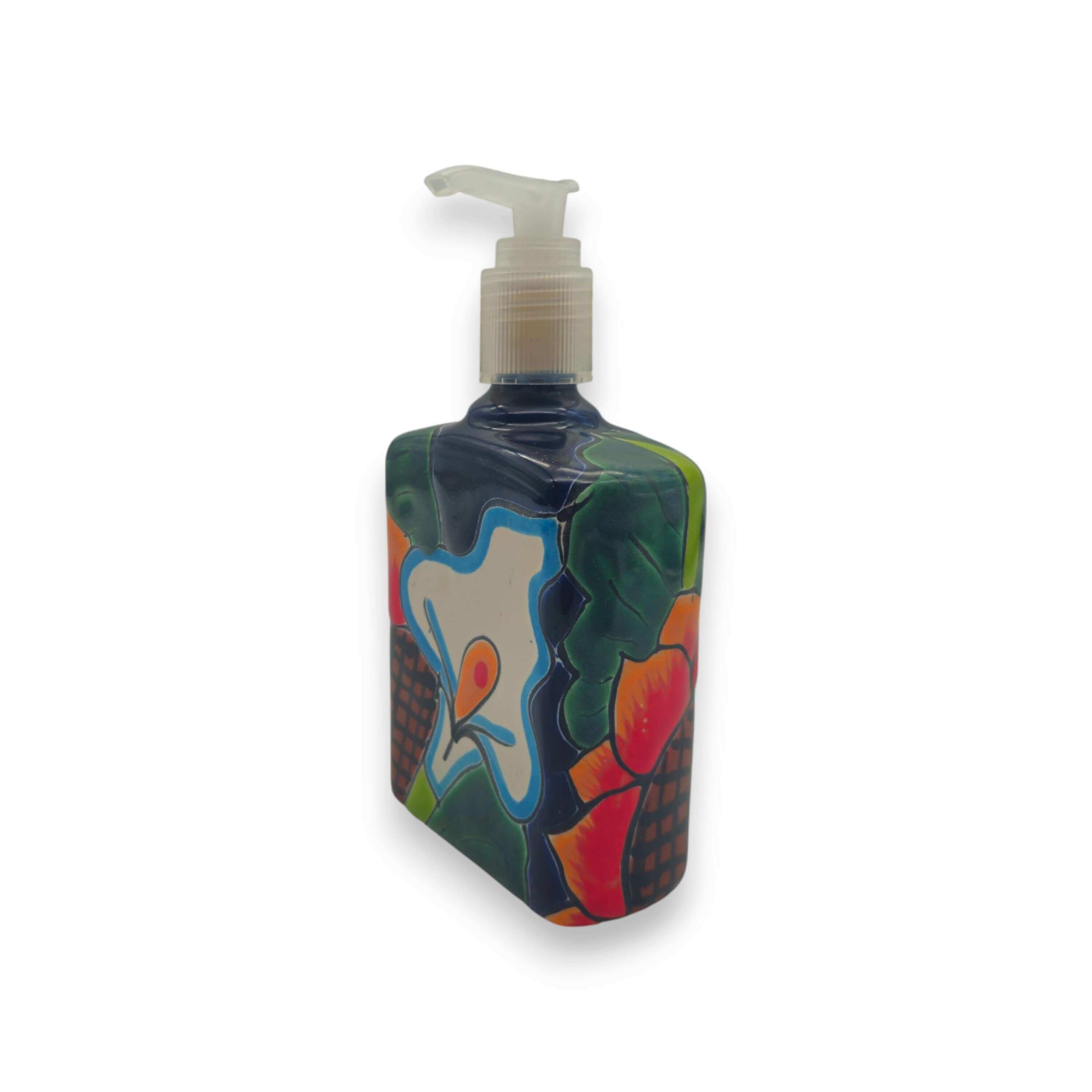 Sunflower Talavera Soap Pump | Handmade Ceramic Dispenser