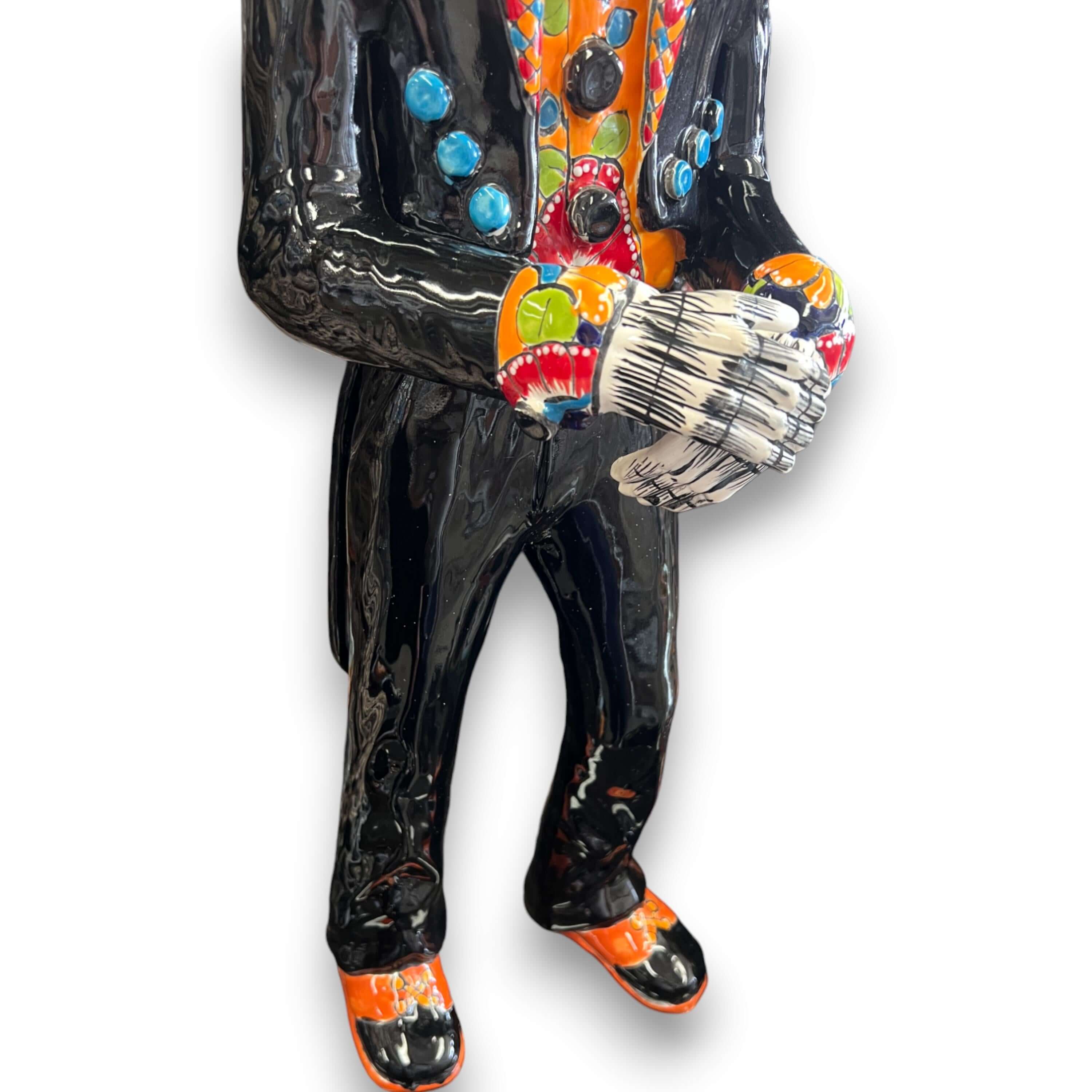 Talavera Catrin Statue | 33" Day of the Dead Figurine