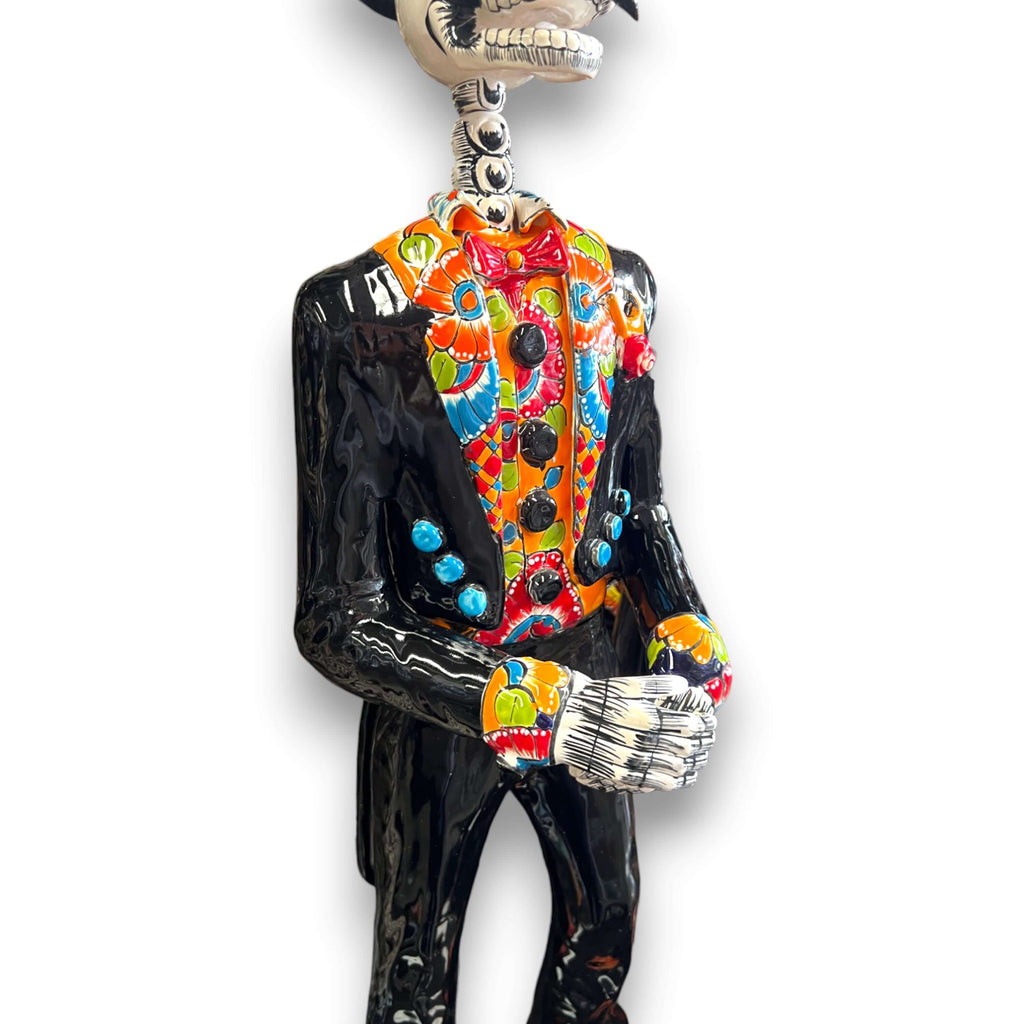 Talavera Catrin Statue | 33" Day of the Dead Figurine