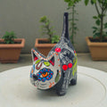 Talavera Cat Figurine | Day of the Dead Handmade Art
