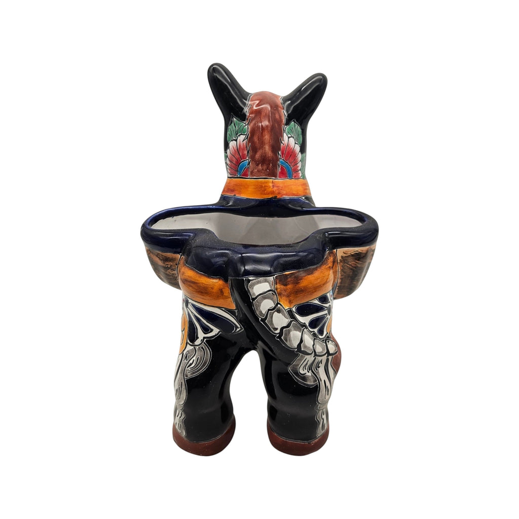Talavera Donkey Planter | Colorful Day of the Dead Art