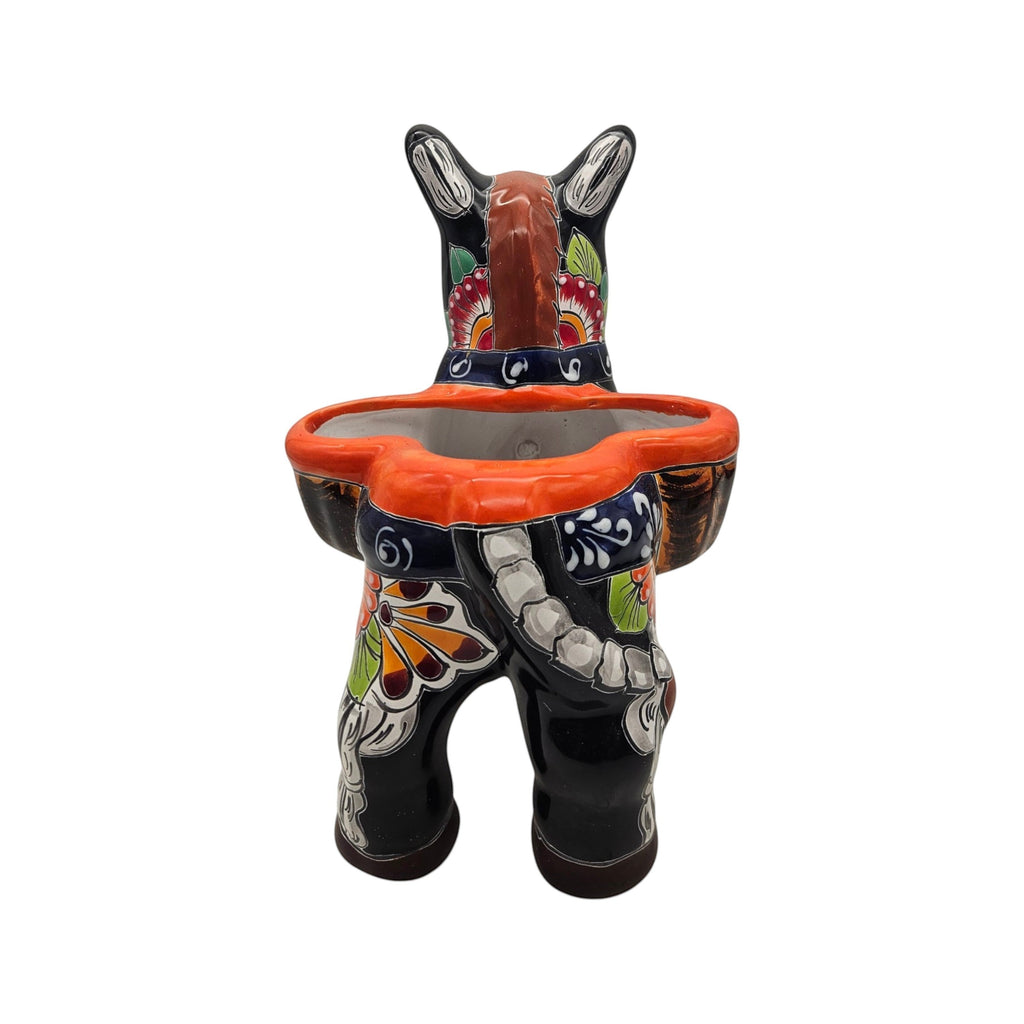 Talavera Donkey Planter | Colorful Day of the Dead Art
