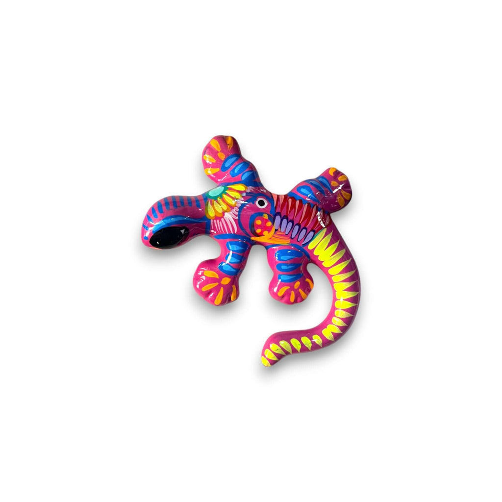 Talavera Lizard Figurine | Mexican Handmade Wall Decor