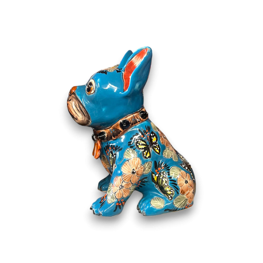 Talavera French Bulldog | Handmade Mexican Frenchie Statue