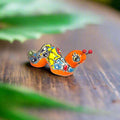 Talavera Caterpillar Art | Handmade Mexican Ceramic Figurine