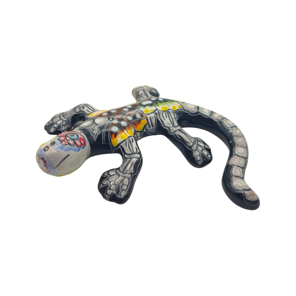 Talavera Lizard Figurine | Day of the Dead Wall Decor