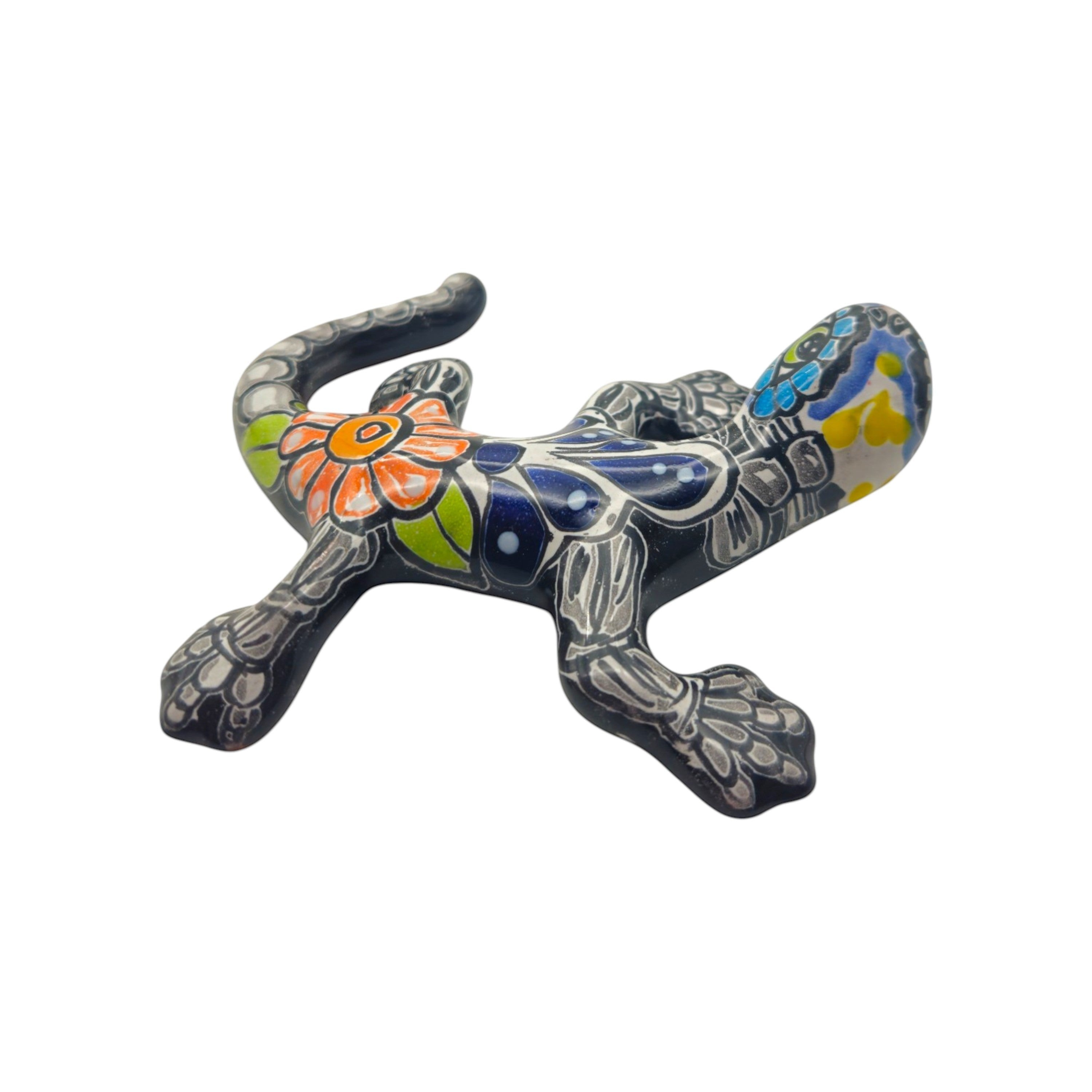Talavera Lizard Figurine | Day of the Dead Wall Decor