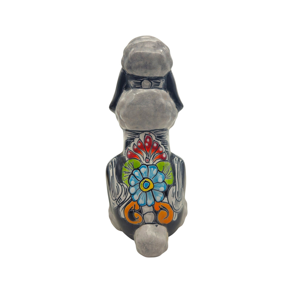 Talavera Poodle Statue | Day of the Dead Ceramic Art