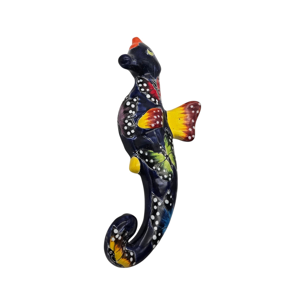 Talavera Seahorse Figurine | Hand-Painted Wall Art