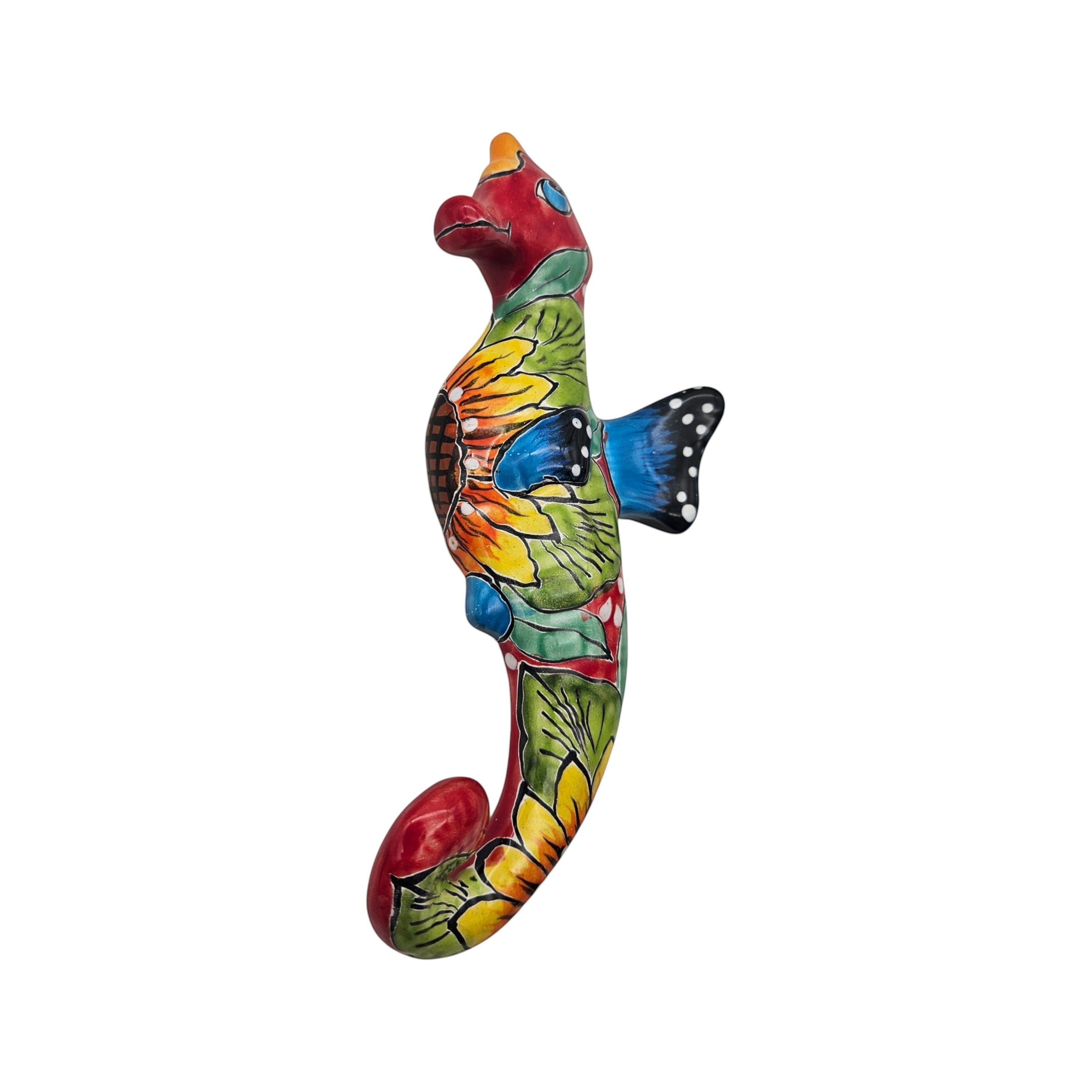 Talavera Seahorse Figurine | Hand-Painted Wall Art