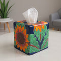 Talavera Sunflower Tissue Box | Hand-Painted Ceramic Decor