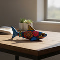 Alebrije Shark Figurine | Vibrant Ocean Decor