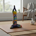 Large Talavera Yoga Frog Statue | Mexican Art Decor
