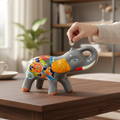 Medium Talavera Elephant Coin Bank | Handmade Piggy Bank