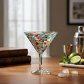 Confetti Pebbled Martini Glass | Hand-Blown Mexican Barware