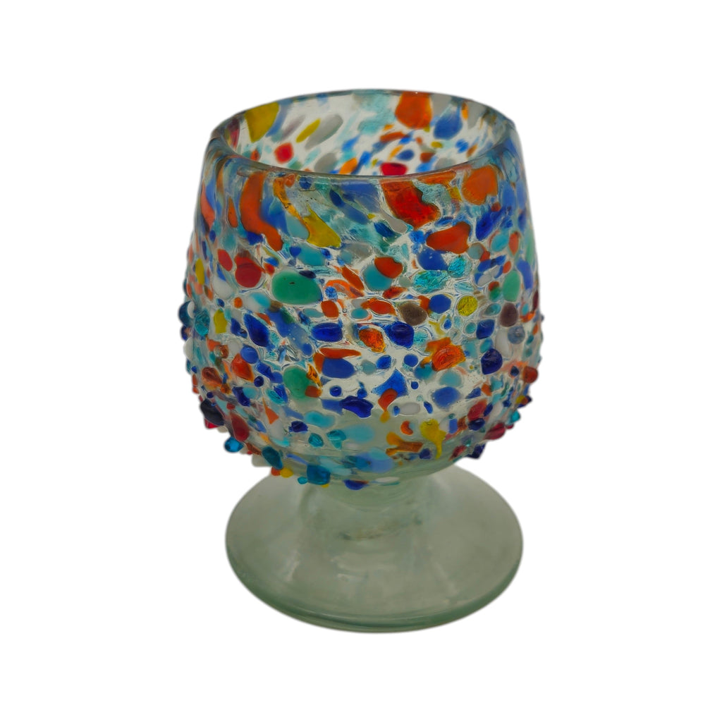Confetti Rock Shot Glass | Handmade Mexican Cognac-Style Glass
