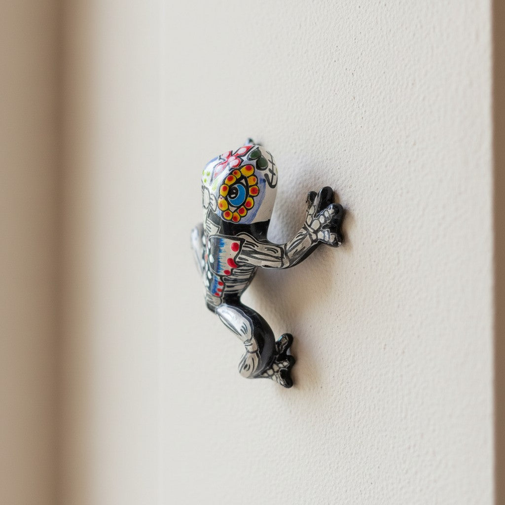 Talavera Frog Figurine | Day of the Dead Wall Art