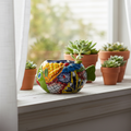 Small Talavera Fish Planter | Hand-Painted Mexican Statue Pottery