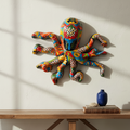 Mexican Handmade Octopus Wall Art | Hand-Painted Talavera