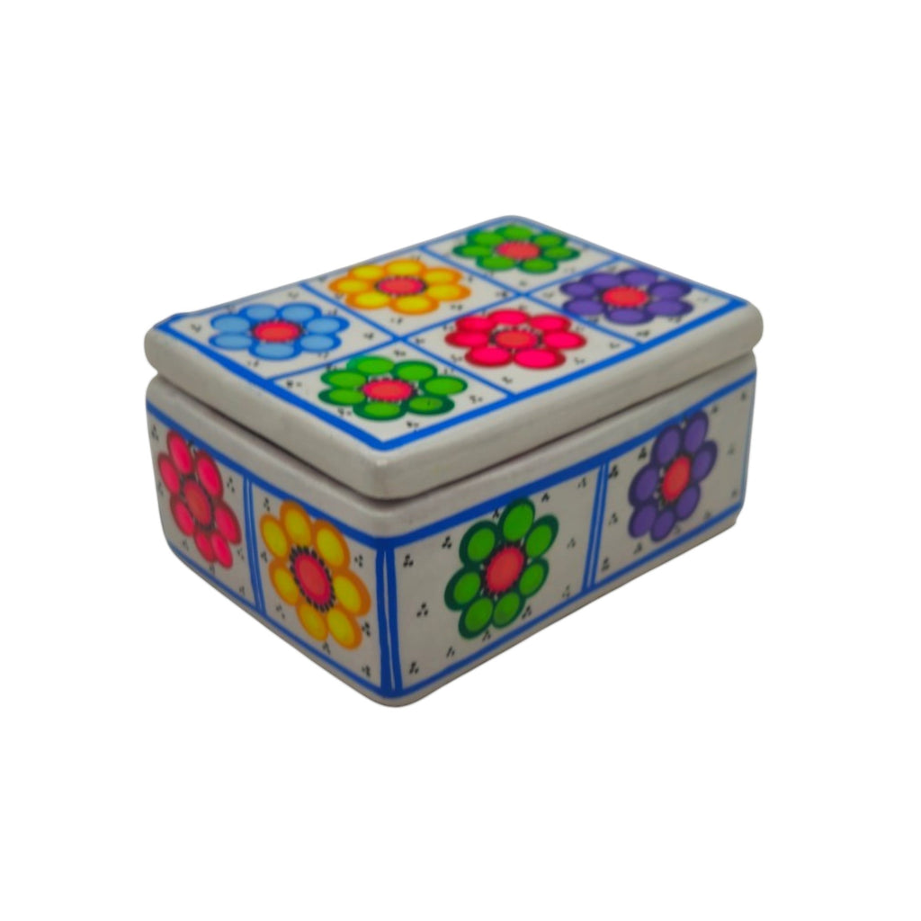 Guerrero Jewelry Box | Mexican Ceramic Earring Holder