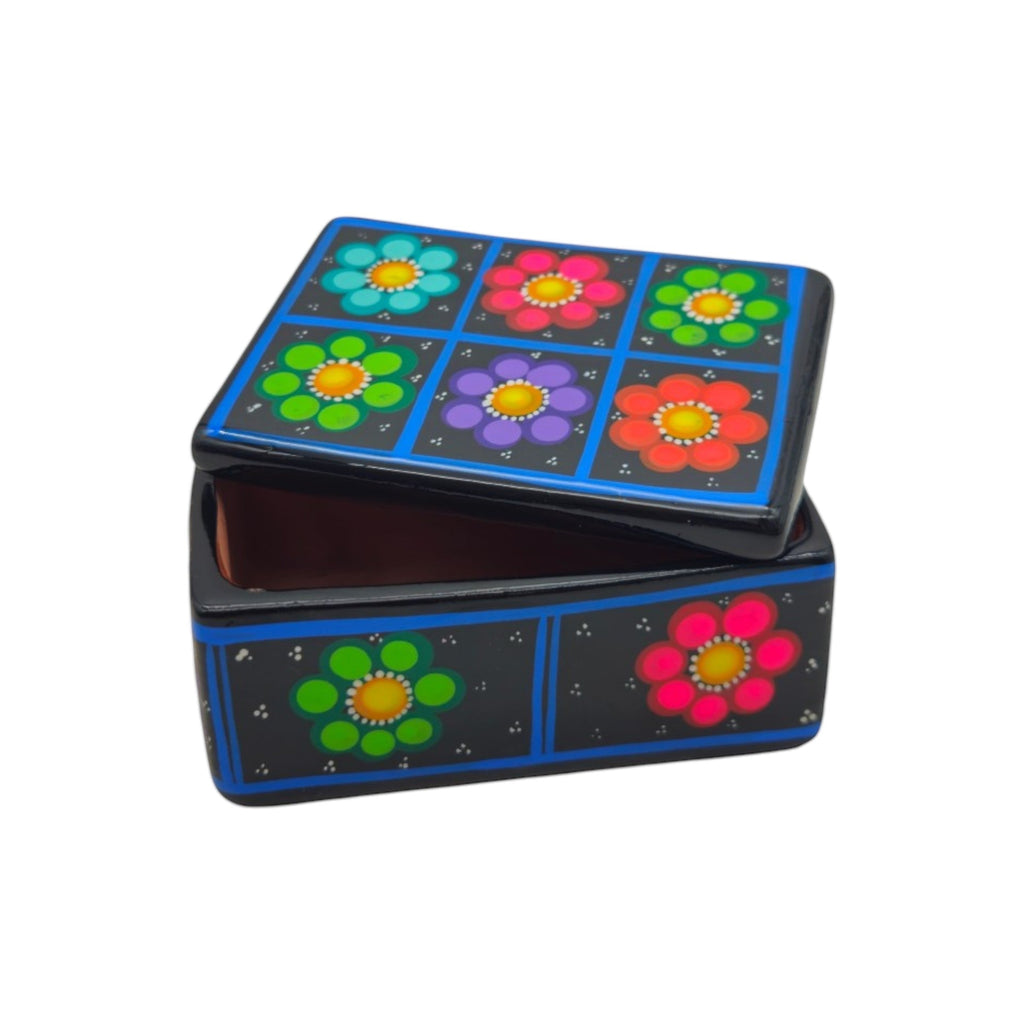 Guerrero Jewelry Box | Mexican Ceramic Earring Holder