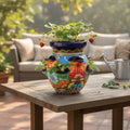 Talavera Strawberry Planter Pot | Hand-Painted Mexican Ceramic