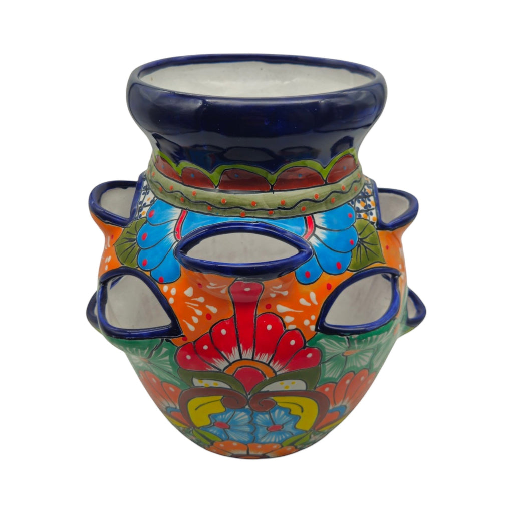 Talavera Strawberry Planter Pot | Hand-Painted Mexican Ceramic