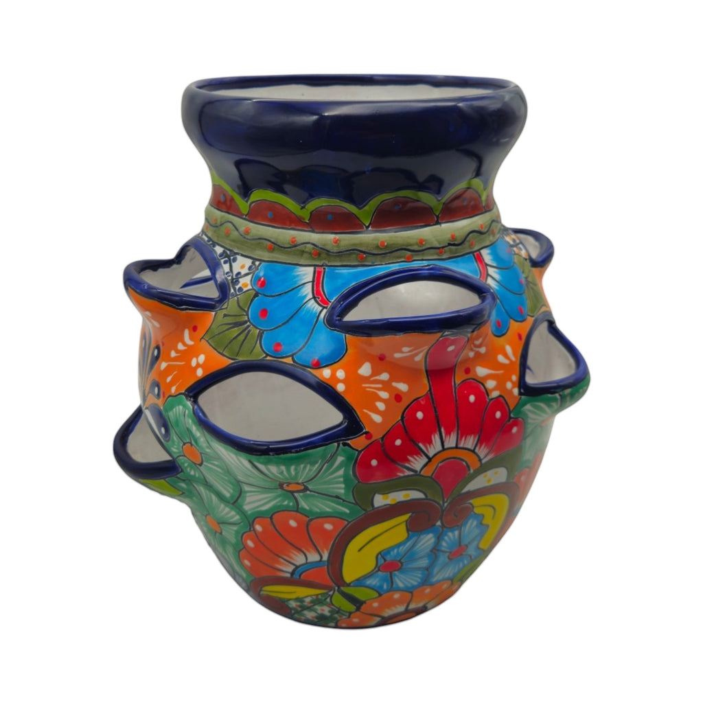 Talavera Strawberry Planter Pot | Hand-Painted Mexican Ceramic