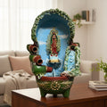 Mexican Outdoor Fountain | Painted Traditional Water Feature