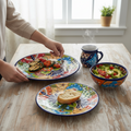 16-Piece Mexican Talavera Dinnerware Set | Handmade Talavera