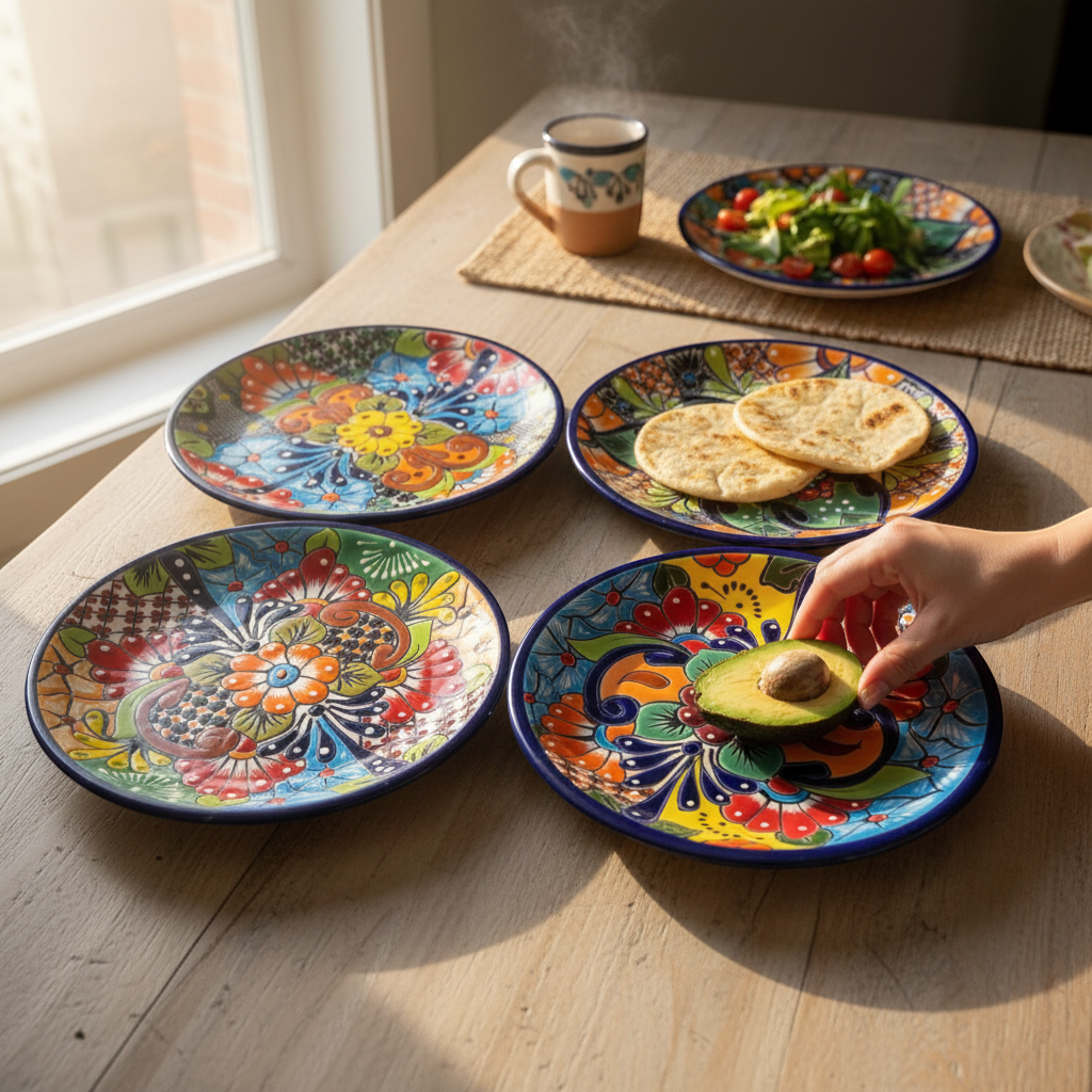 16-Piece Mexican Talavera Dinnerware Set | Handmade Talavera