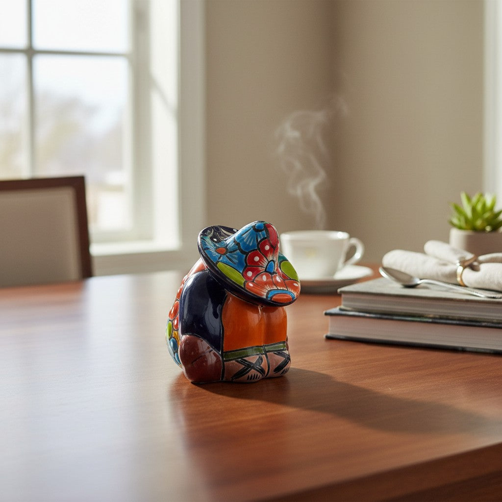 Talavera Panchito Figurine | Handmade Mexican Pottery