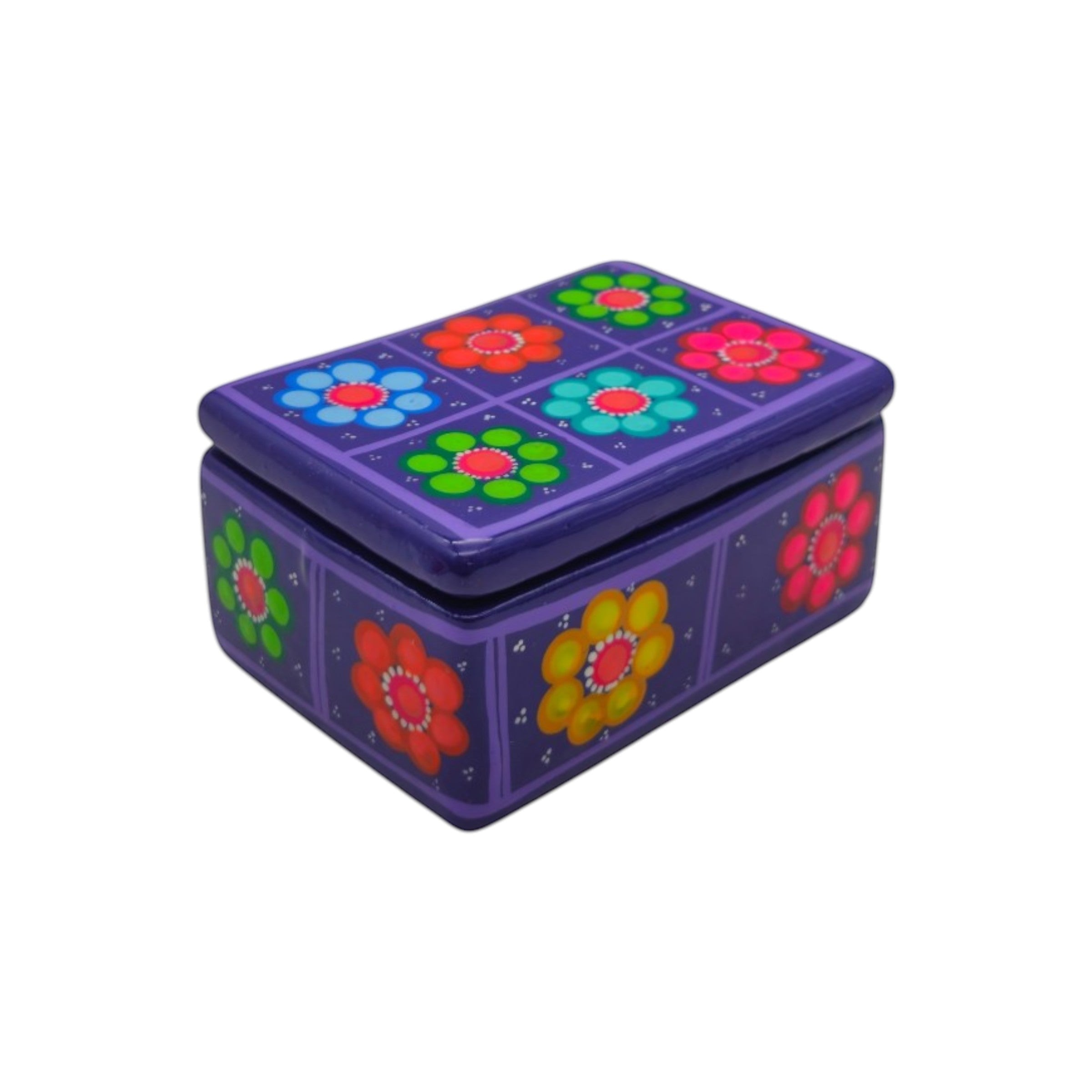Guerrero Jewelry Box | Mexican Ceramic Earring Holder