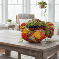 Talavera Rooster Planter | Handmade Colorful Mexican Ceramic Pot
