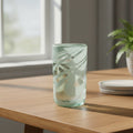 White Swirl Hand-Blown Mexican Drinking Glass | Artisan Drinkware