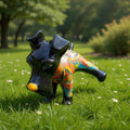 Talavera Dog Statue | Playful Peeing Dog Design
