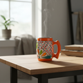 Colorful Handmade Mexican Coffee Mug | Talavera Ceramic Art