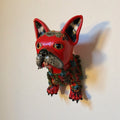 Colorful Talavera French Bulldog Statue | Handmade Wall Art